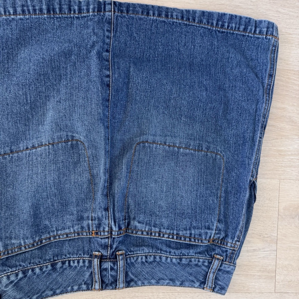 The Limited Denim Mini Skirt Size 4 Y2K Dark Wash Stretch Vintage-2003 - Picture 10 of 10